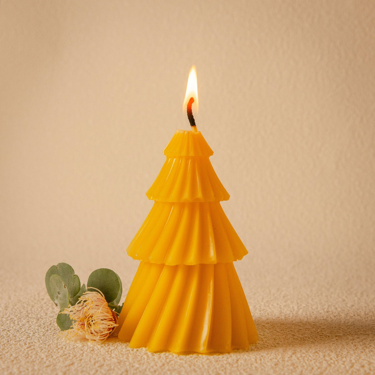 Wild Nectar Beeswax Candle Small Christmas Tree Wild Nectar Honey