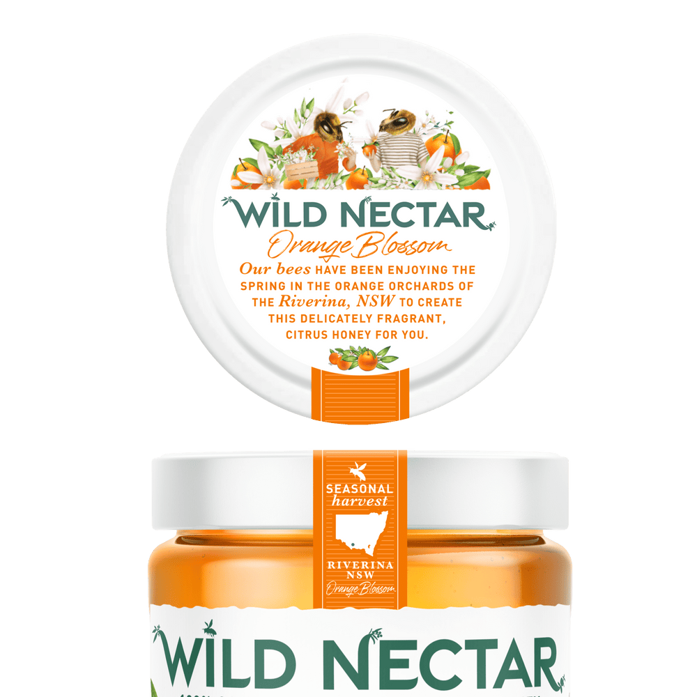 Orange Blossom Australian Honey - 450g Jar - Wild Nectar Honey